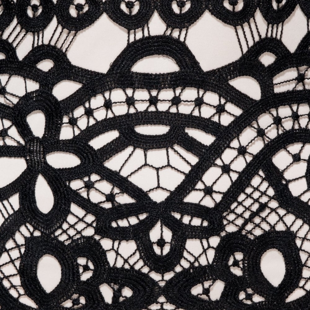SALE! Last One! Lace Mock Neck Bodycon Mini Dress - Picture 6 of 8